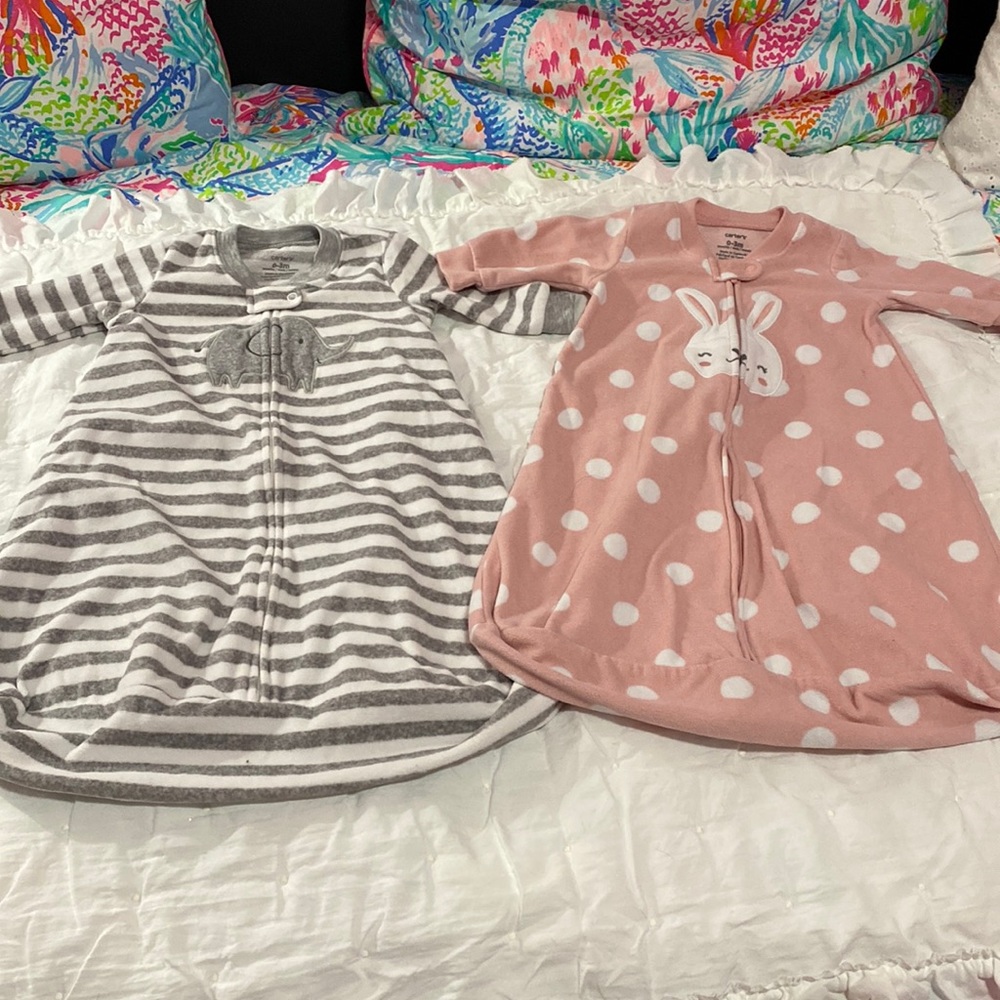 Set of 2 Carter’s Fleece Sleep Sacks
